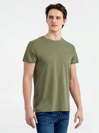 Футболка мужская Regent Fit 150, меланж хаки, размер XS