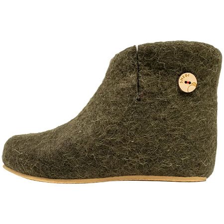 Домашние валенки Wild, зеленые (олива), размер 35