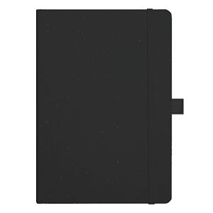 Блокнот Forest  Alfa Polo Recycled Paper А5, недатированный, в твердой обложке,  с резинкой и петлей для ручки, черный