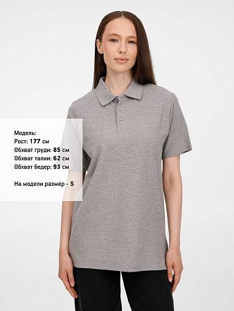 Рубашка поло унисекс Tervise, серый меланж, размер XXL