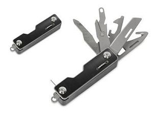 Компактный складной мультитул 10-в-1 «Canto» с фиксатором, цвет: серебристый, черный
