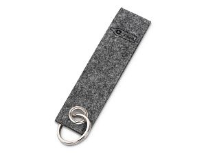 Брелок «Felt» из RPET-фетра, цвет: серый