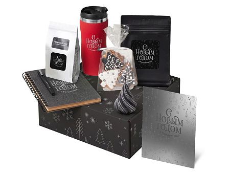 Подарочный набор «Re:Charge» с термокружкой, кофе и блокнотом