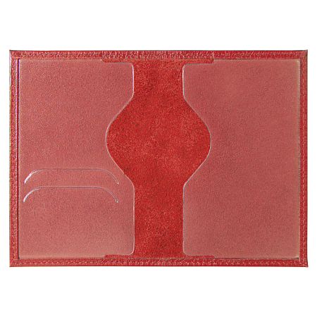 Обложка для автодокументов Leather Sky Flotter из натуральной кожи, красная 4060С