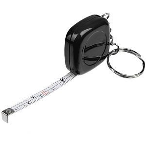 Брелок с рулеткой Metric, черный