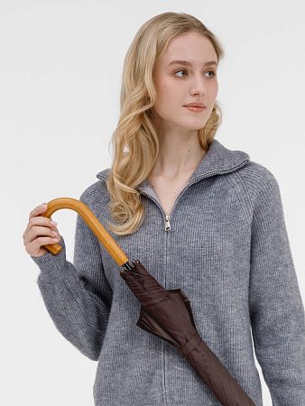 Зонт-трость Classic, коричневый