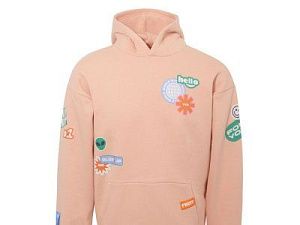 Толстовка с капюшоном оверсайз «Berlin» унисекс, цвет: розовый