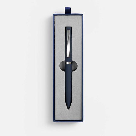 Ручка шариковая Bolt Soft Touch в футляре, синяя