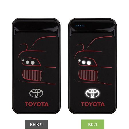 Внешний аккумулятор с подсветкой Starlight Plus PB 10000 mAh, черный