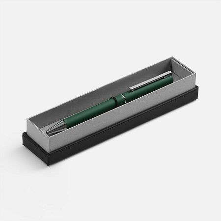 Ручка шариковая Blade Soft Touch в футляре, зеленая