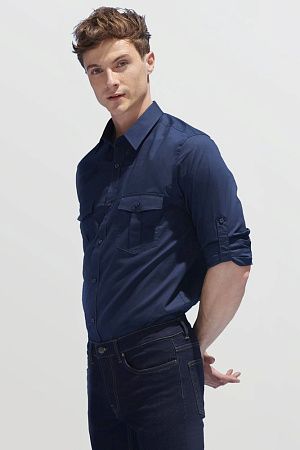Рубашка мужская Burma Men, темно-синяя, размер XXL