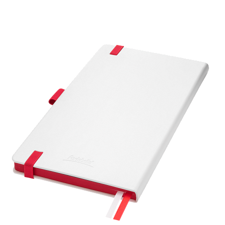 Ежедневник Arctic недатированный, белый/красный
