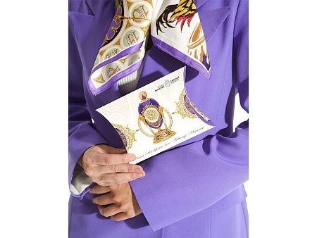 Платок «Пасхальное яйцо-часы Петушок»