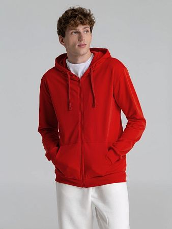Толстовка на молнии с капюшоном Siverga 2.0, красная, размер L