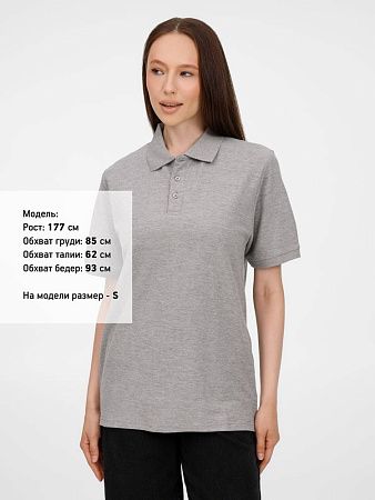 Рубашка поло унисекс Upswing, серый меланж, размер XL