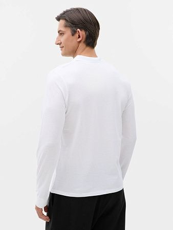 Рубашка поло мужская с длинным рукавом Perfect LSL Men, белая, размер XL