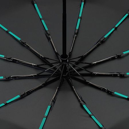 Зонт складной с УФ-защитой Ribstar, темно-синий