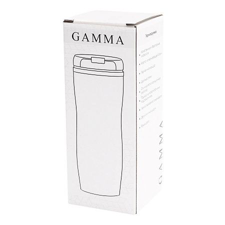Термокружка Gamma, cофт-тач, красный