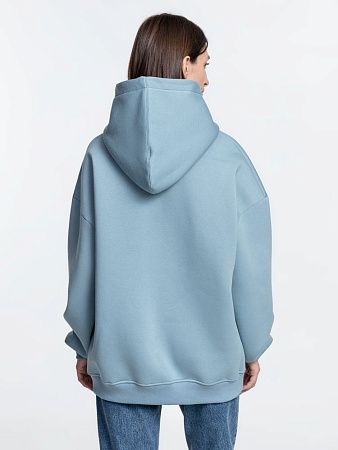Худи Kulonga Oversize, серо-голубое, размер M/L
