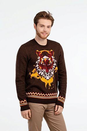 Джемпер Totem Tiger, коричневый, размер L