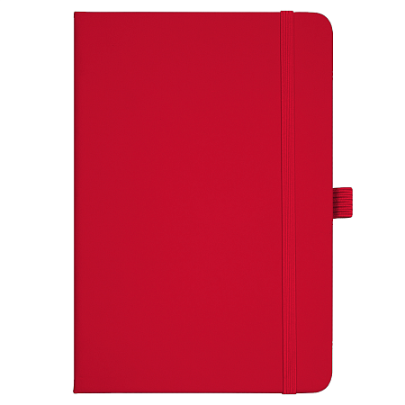 Блокнот Forest  Alfa Polo Soft А5, недатированный, в твердой обложке,  с резинкой и петлей для ручки, красный