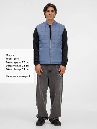 Жилет унисекс Warmbridge, синий (джинс), размер XXL