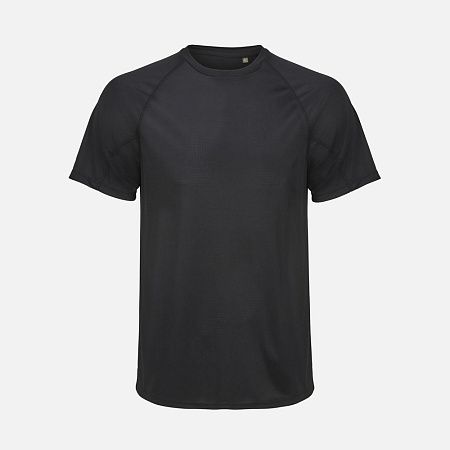 Футболка спортивная унисекс Vortex, черная, размер L