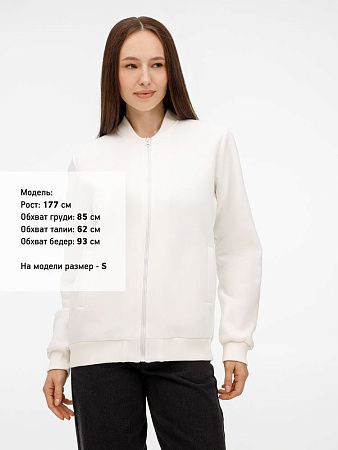 Бомбер унисекс Estado, молочно-белый, размер XL