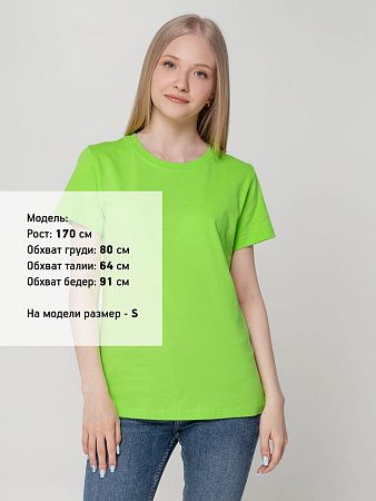 Футболка женская T-bolka Lady, зеленое яблоко, размер XL v2