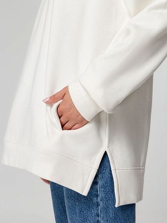 Худи оверсайз унисекс Tolla, молочное, размер XS/S