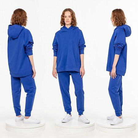 Худи унисекс H1, синее, размер XS/S