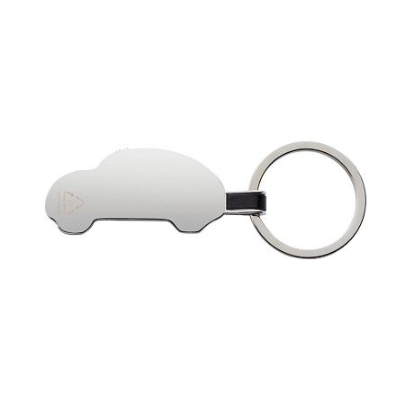 Брелок с подвеской-машиной из переработанного цинка RCS