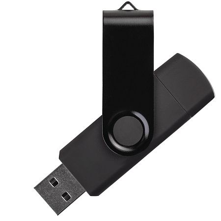 Флешка TWIST COLOR OTG Черная 4018.08.16ГБ