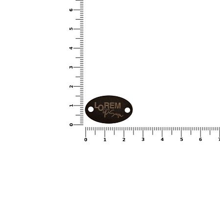 Шильдик металлический Alfa Oval, черный