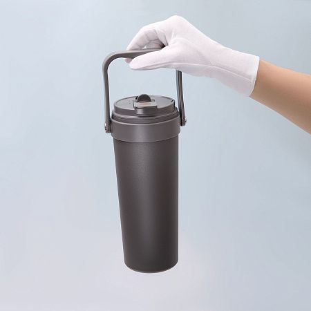 Термокружка вакуумная Solo, серая