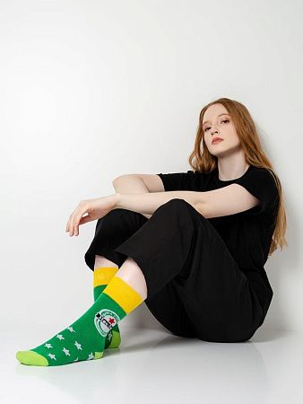 Носки Hee-hee, зеленые, размер 34-37