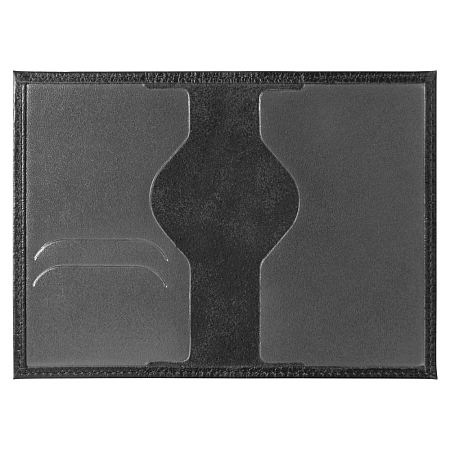 Обложка для автодокументов Leather Sky Flotter из натуральной кожи, черная