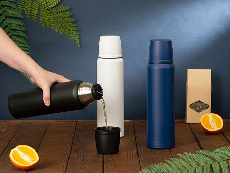 Вакуумный термос с медной изоляцией «Stern», крафтовый тубус, 1000 мл