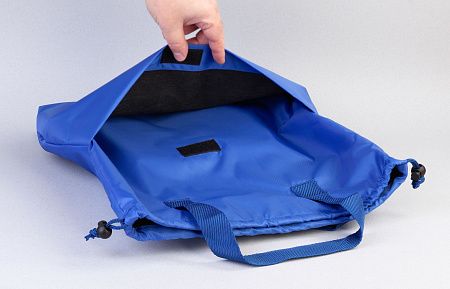 Сумка-рюкзак "Carry", серый с бирюзовым