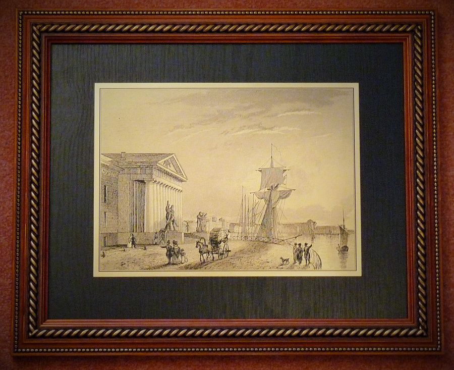 Гравюра "Горный институт"