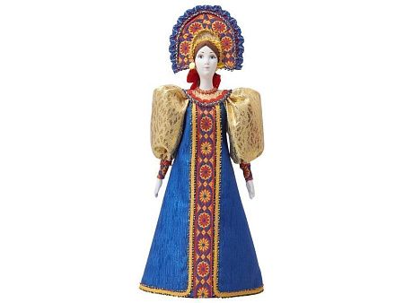 Подарочный набор: кукла фарфоровая, мёд с грецким орехом