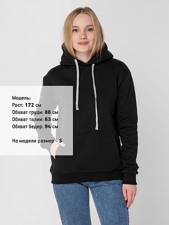 Толстовка с капюшоном Unit Kirenga Heavy, черная, размер S