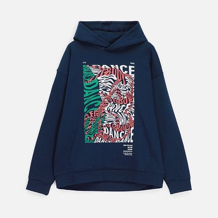 Худи оверсайз унисекс Outshine, темно-синее, размер XS/S