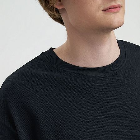 Футболка унисекс премиум AURA, 100% хлопок 200гр. черный, размер 3XL/4XL