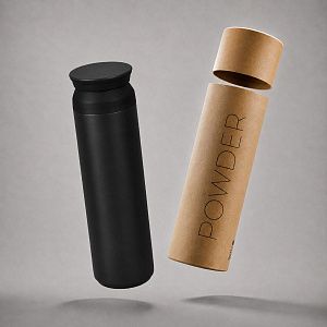 Вакуумный термос «Powder», цвет: черный