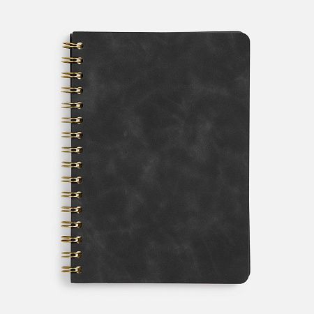 Ежедневник Spiral, недатированный, черный