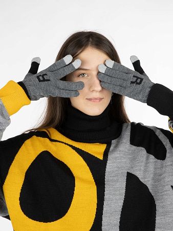 Сенсорные перчатки на заказ Guanti Tok, полушерсть, размер L/XL