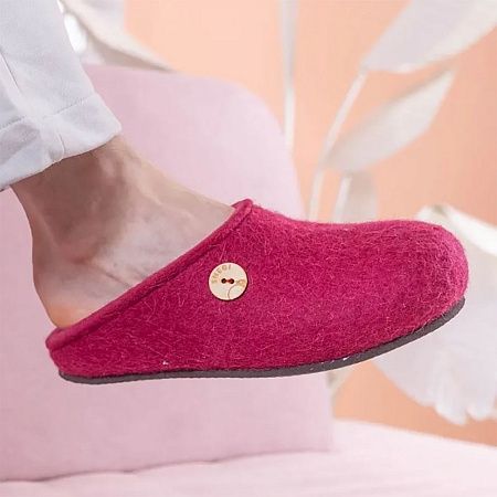 Домашние валенки Step, розовые (вереск), размер 46