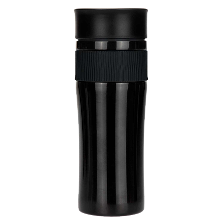 Термокружка вакуумная Polo, черная