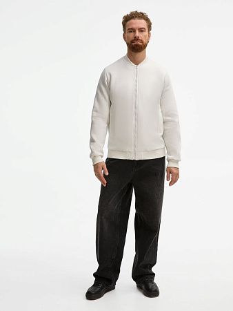 Бомбер унисекс Estado, молочно-белый, размер S